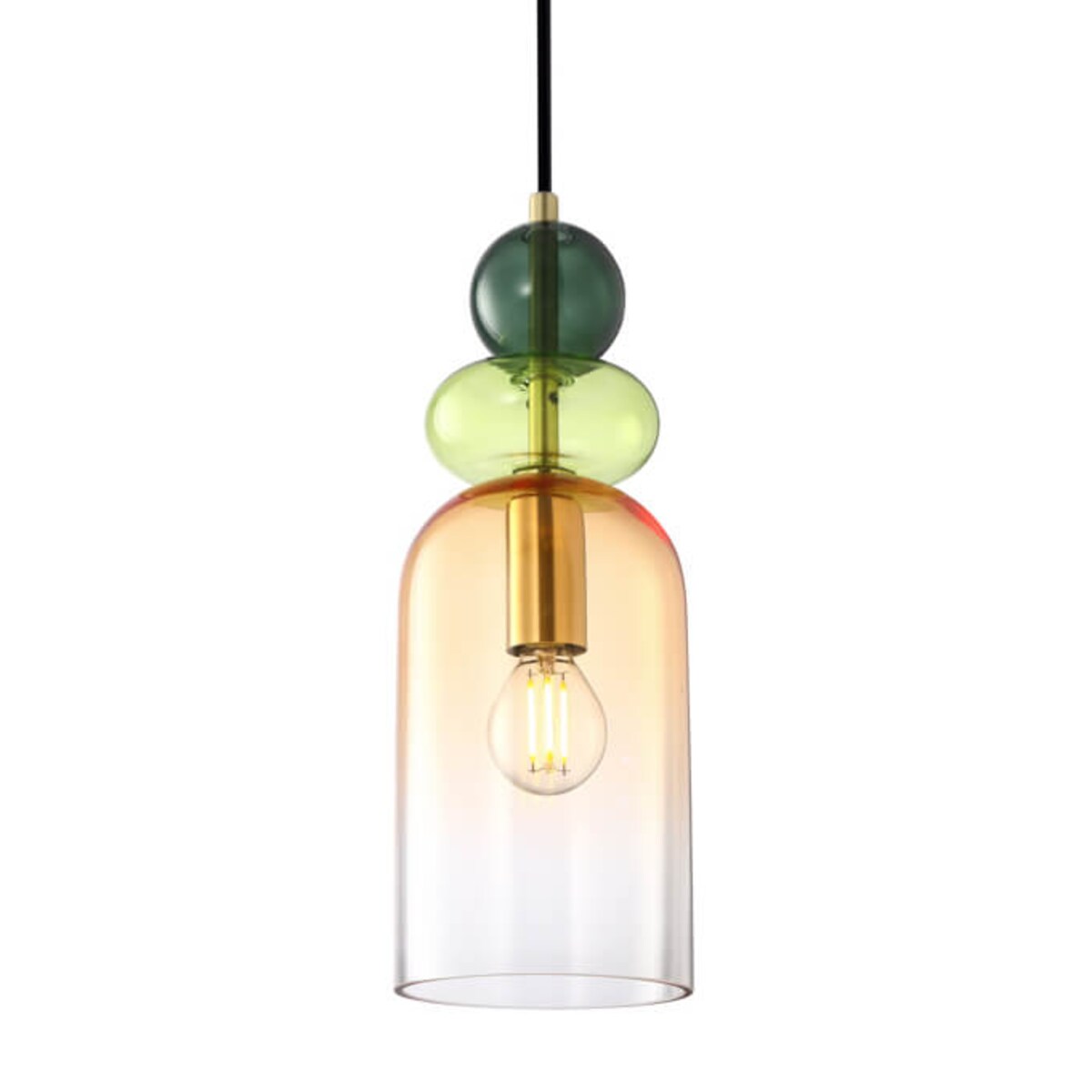 Lampa do sypialni zwieszana Manso PND-37462C-MC-GD Italux multikolor