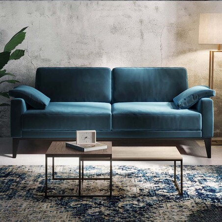 Sofa 2-osobowa Musso - ciemnogranatowa