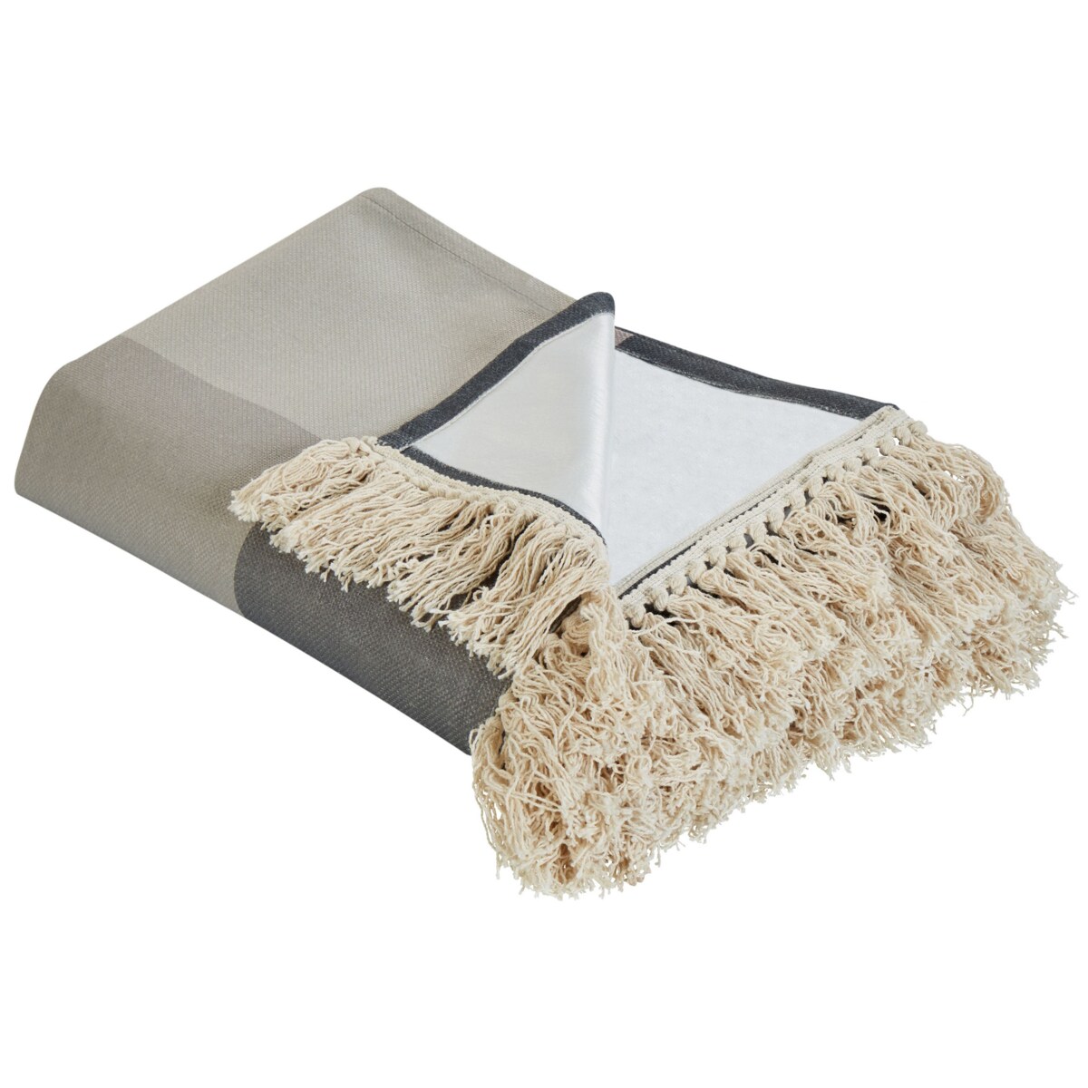 Koc piknikowy LUNDA 200 x 200 cm Szary