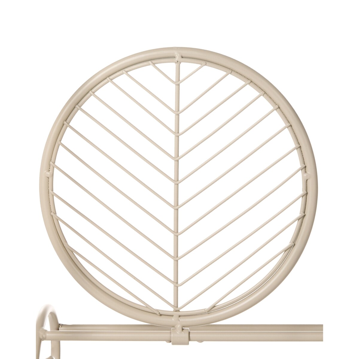 Kwietnik ASAGAO 26 cm Metal Beżowy
