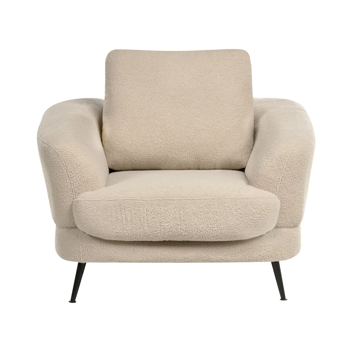 Komplet wypoczynkowy dla 3 osób KJAER Boucle Jasnobeżowy