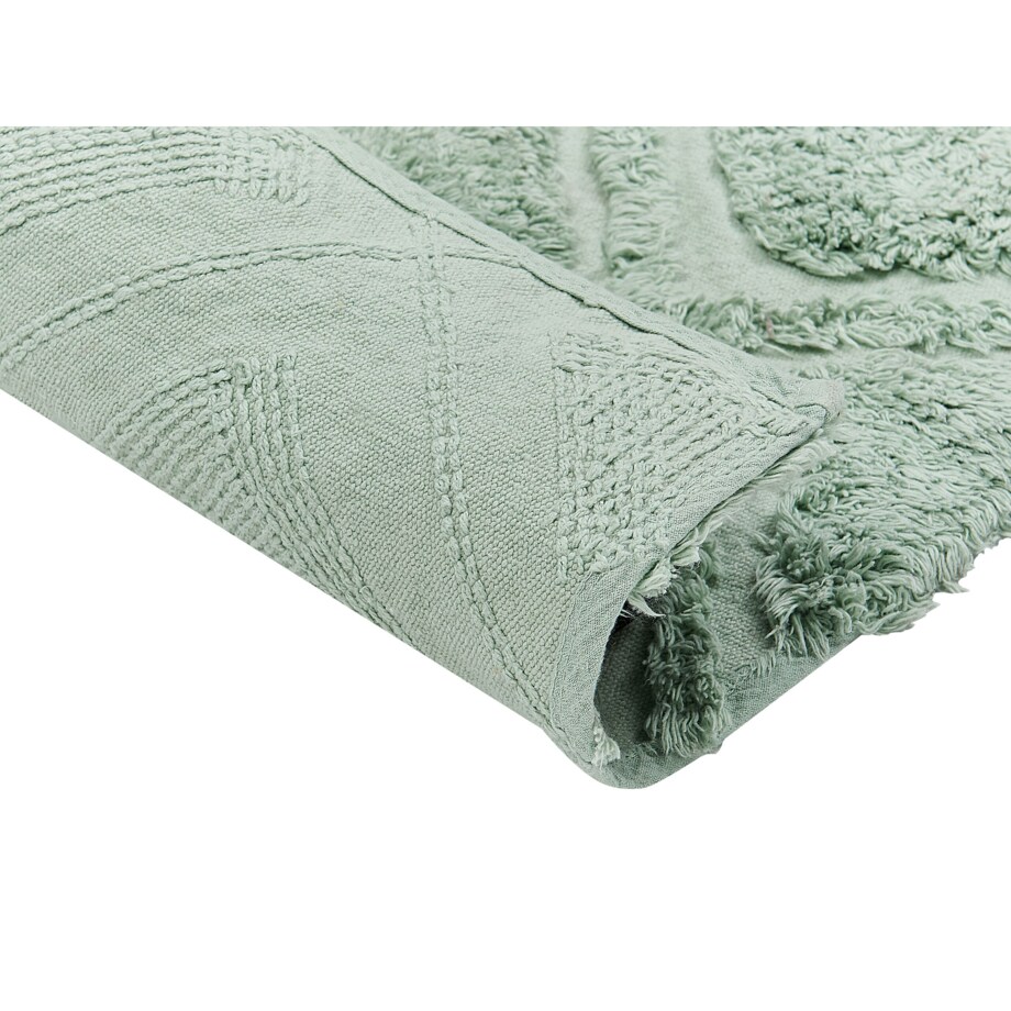 Dywan bawełniany 80 x 150 cm zielony HATAY