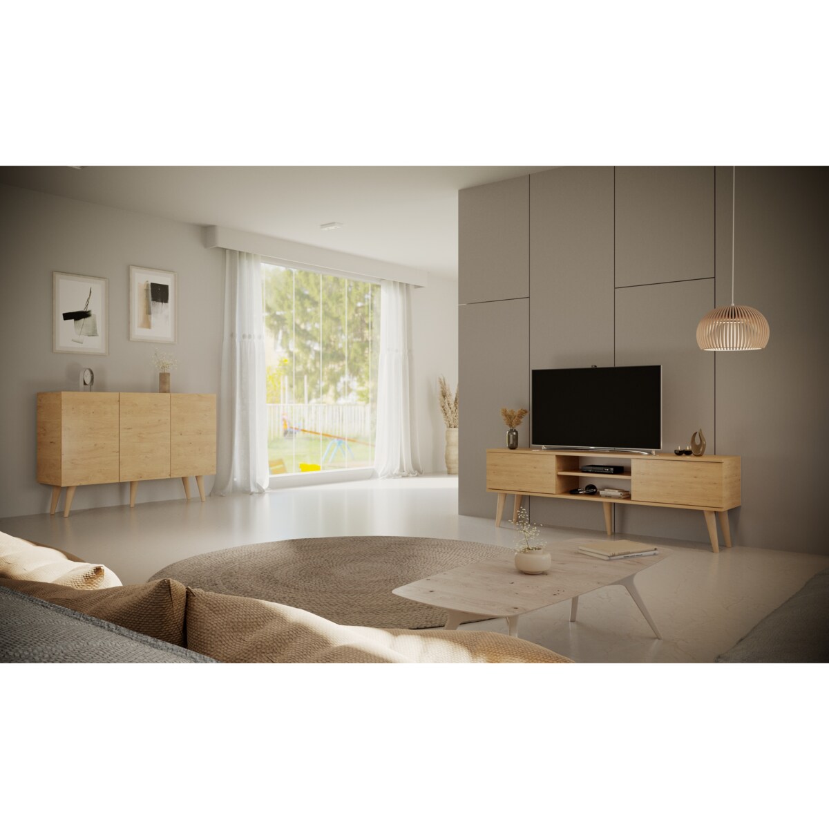 Szafka RTV Toronto 160 dąb artisan