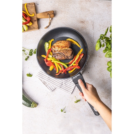 Patelnia z powłoką marmurową non-stick 24cm indukcja KLAUSBERG