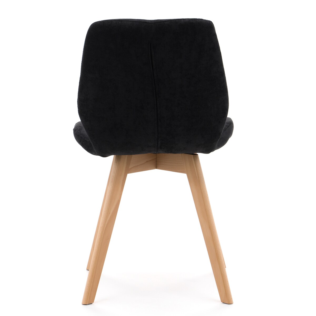 Krzesło tapicerowane skandynawskie welur DIAZ czarne
