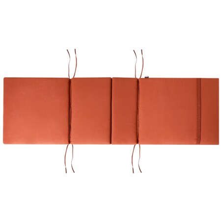 Leżak ogrodowy z poduszką JAVA PREMIUM Drewno akacjowe Czerwony