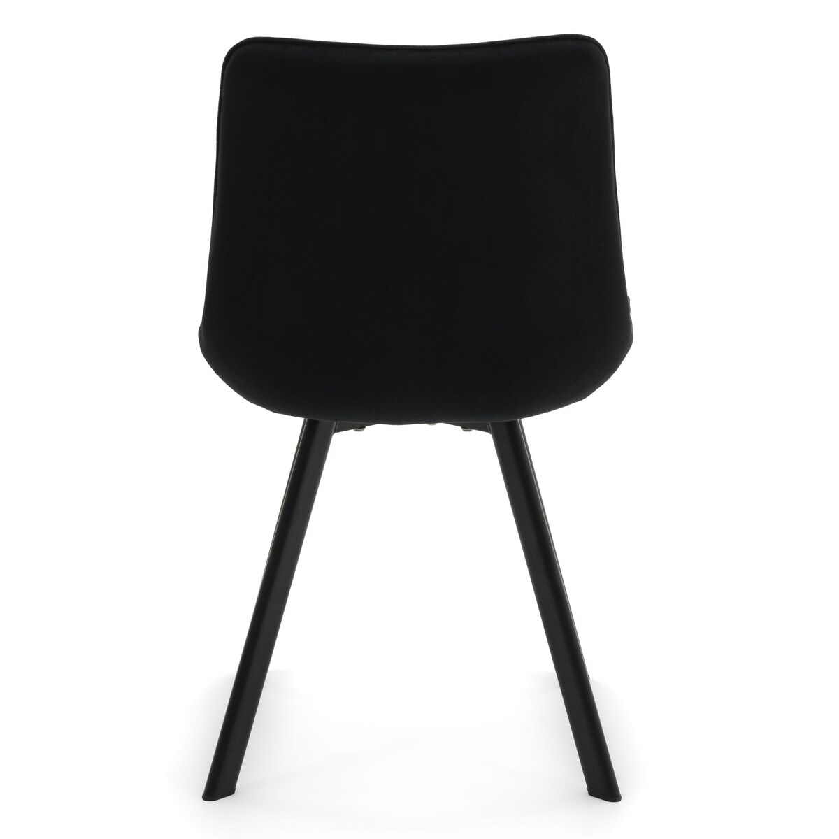 KRZESŁO TAPICEROWANE WELUROWE DO SALONU JADALNI GLAMOUR CZARNE TORI