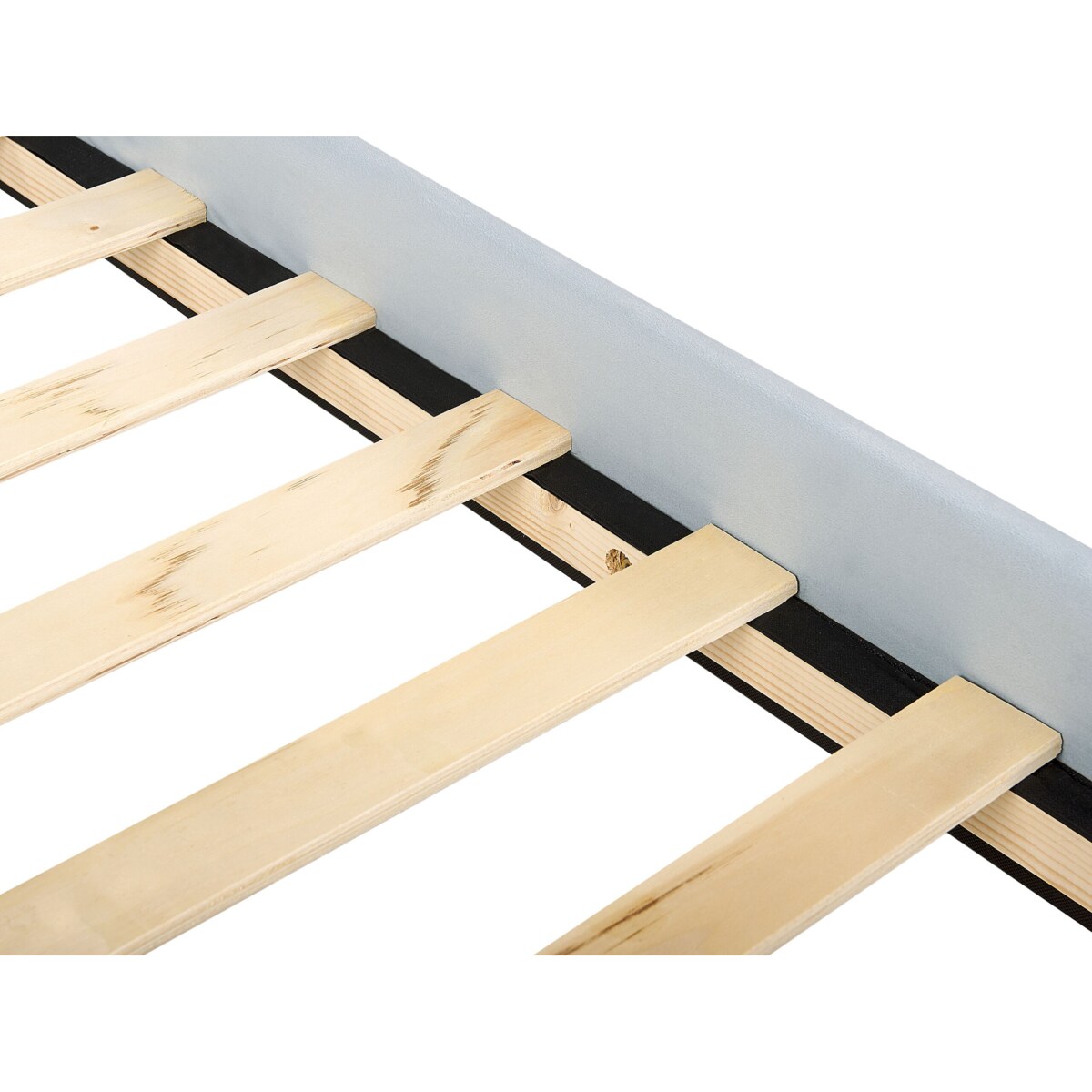 Łóżko welurowe 90 x 200 cm niebieskie TEENIE