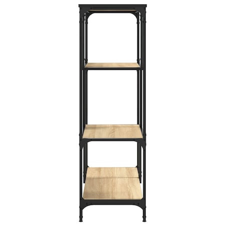 vidaXL Regał na książki, dąb sonoma, 81x36x115 cm