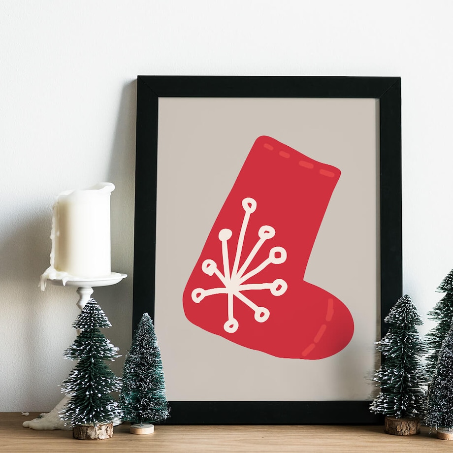 Plakat dla dzieci Skarpeta 30x40