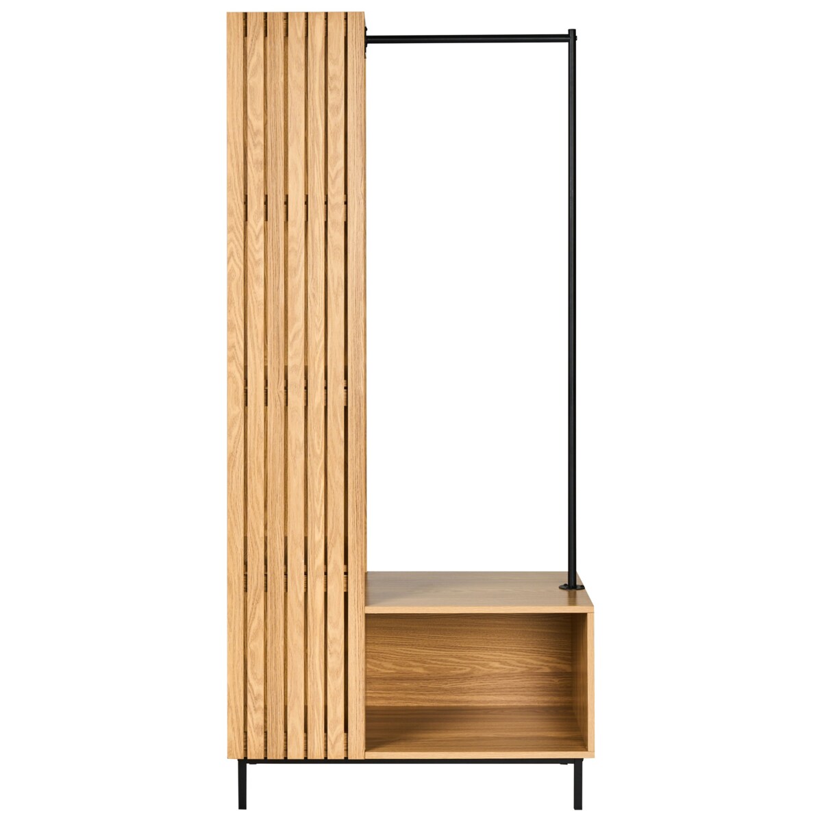 Otwarta szafa 9 półek LEANDRO Jasnobrązowy