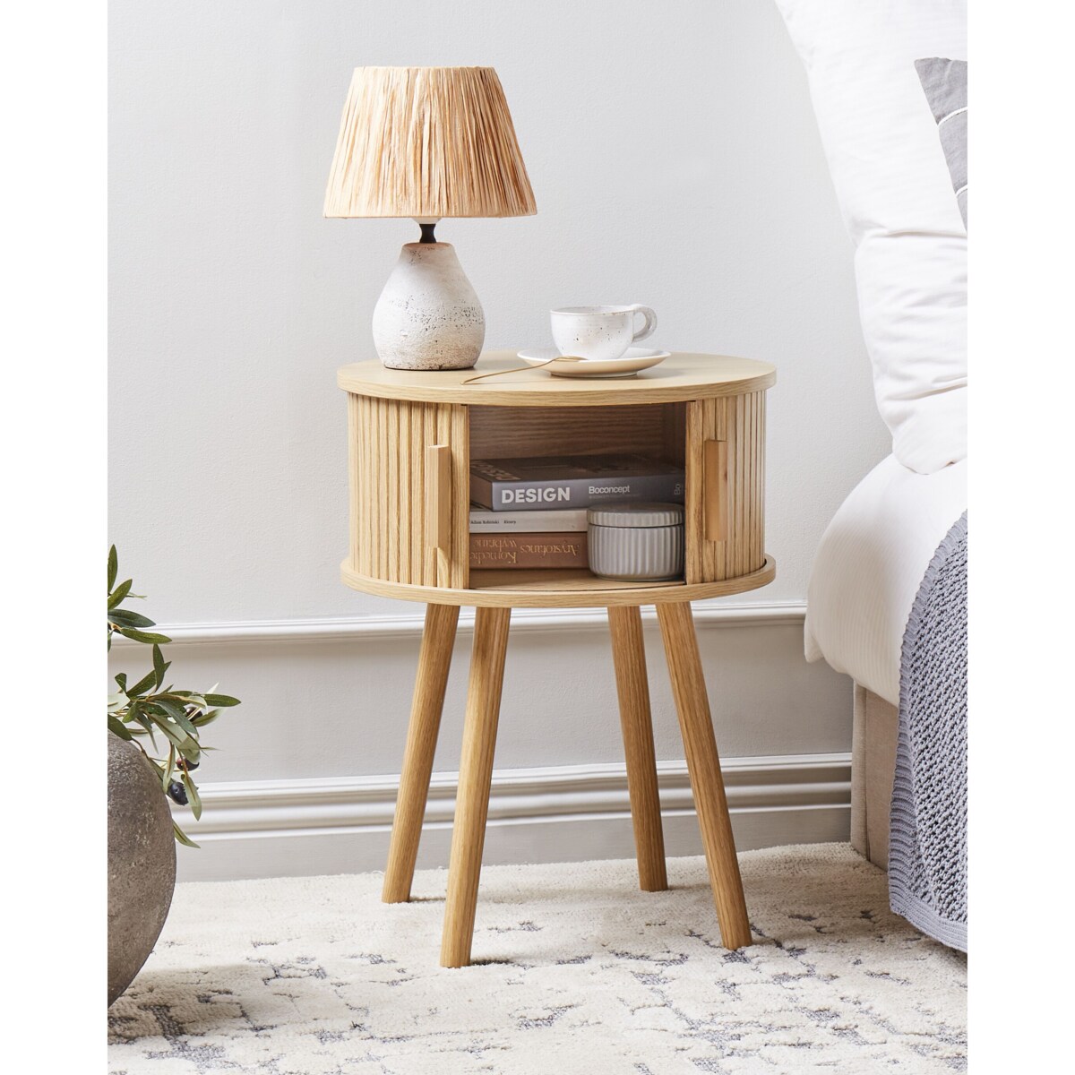 Szafka nocna Jasne drewno SELAH