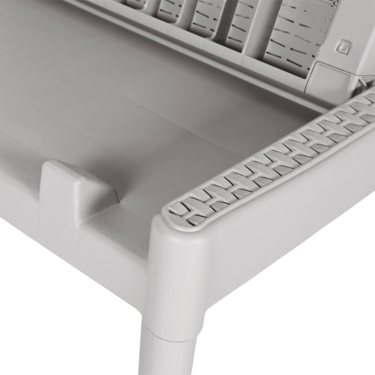 vidaXL Leżak, szary, 186x60x29 cm, PP