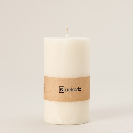 Świeca zapachowa palmowa walec White, 6,5x6,5x12 cm