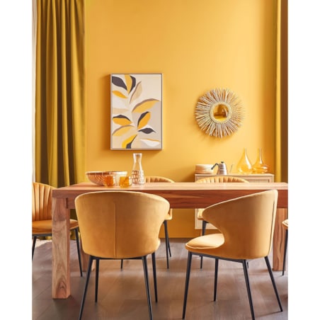 Rattanowe okrągłe lustro ścienne słońce ⌀ 60 cm naturalne KALASIN