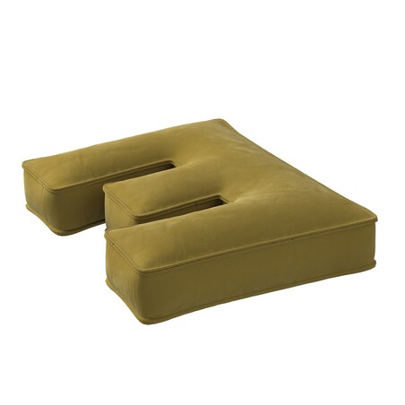 Poduszka literka E, oliwkowy zielony, 30x40cm, Posh Velvet