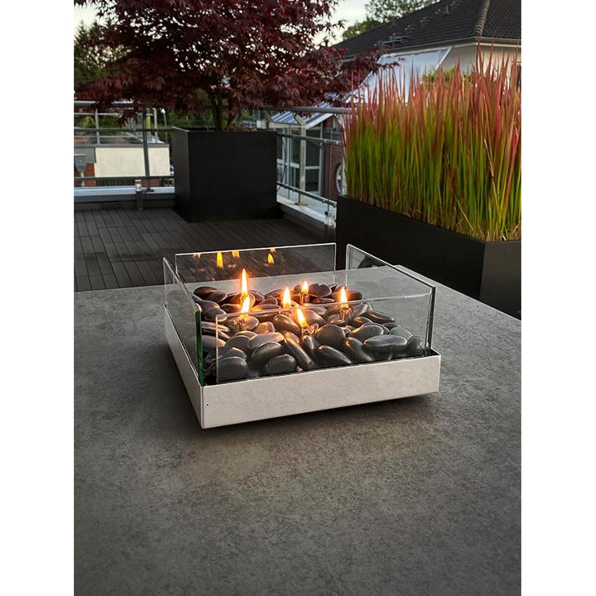 Lampa oliwna, kwadratowa