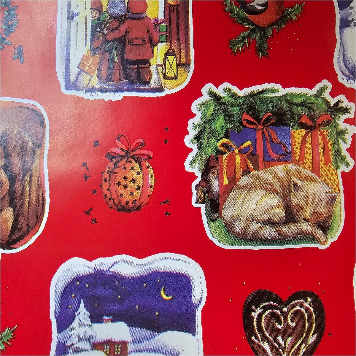 Papier Prezentowy Do Pakowania Prezentów 25 m MEGAROLKA Świąteczny Do Paczek Boże Narodzenie Ozdobny