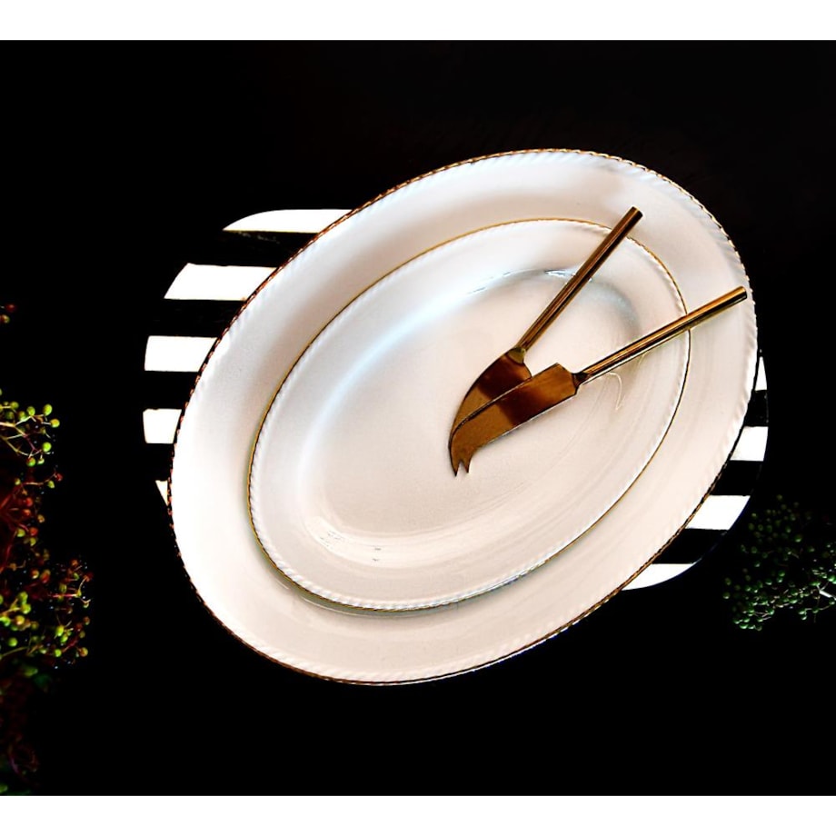 VILLA ITALIA Serwis obiadowy porcelanowy na 12 osób z wazą CAMILLA