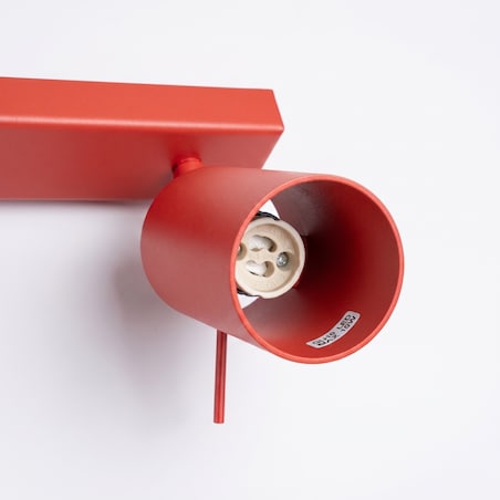 Plafon RING 3L czerwony