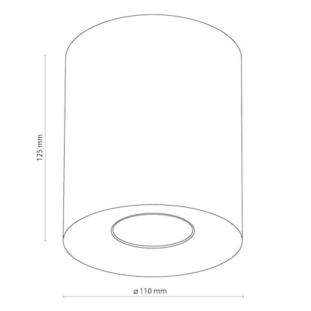 Spotlight lampa sufitowa Orion 3237 TK Lighting tuba metalowa biała