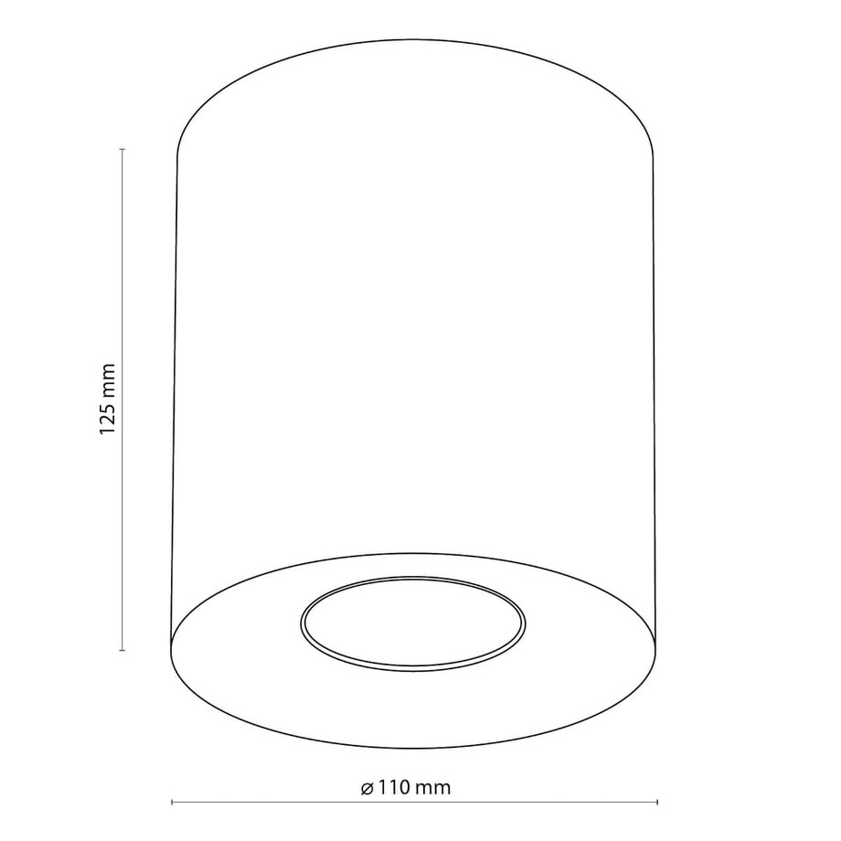 Spotlight lampa sufitowa Orion 3237 TK Lighting tuba metalowa biała