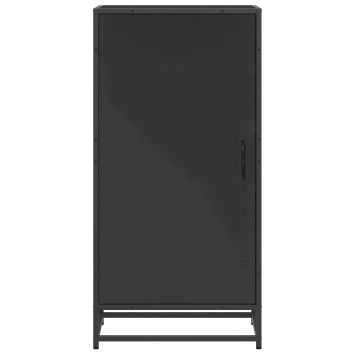 vidaXL Stojak na buty, czarny, 48x38x97,5 cm, materiał drewnopochodny