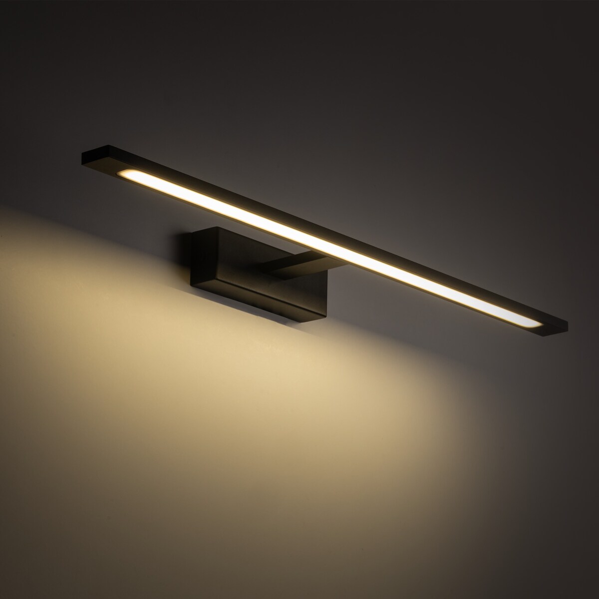 Kinkiet łazienkowy LED nad lustro 20W 2450 lm IP44 czarny TK Lighting GALLERY 18002 4000K