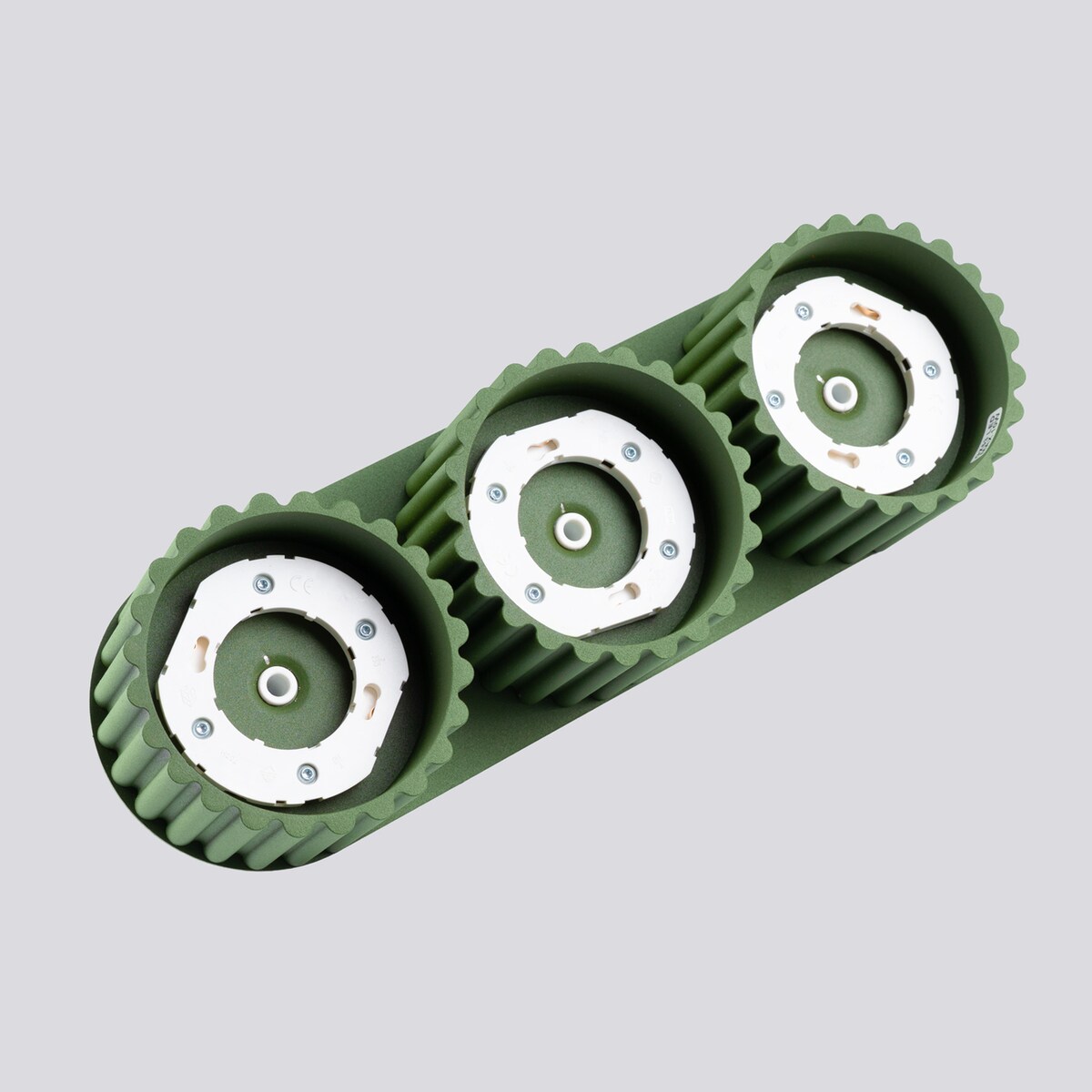 Plafon AURA 3 zielony oliwkowy Gx53