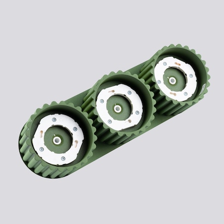 Plafon AURA 3 zielony oliwkowy Gx53