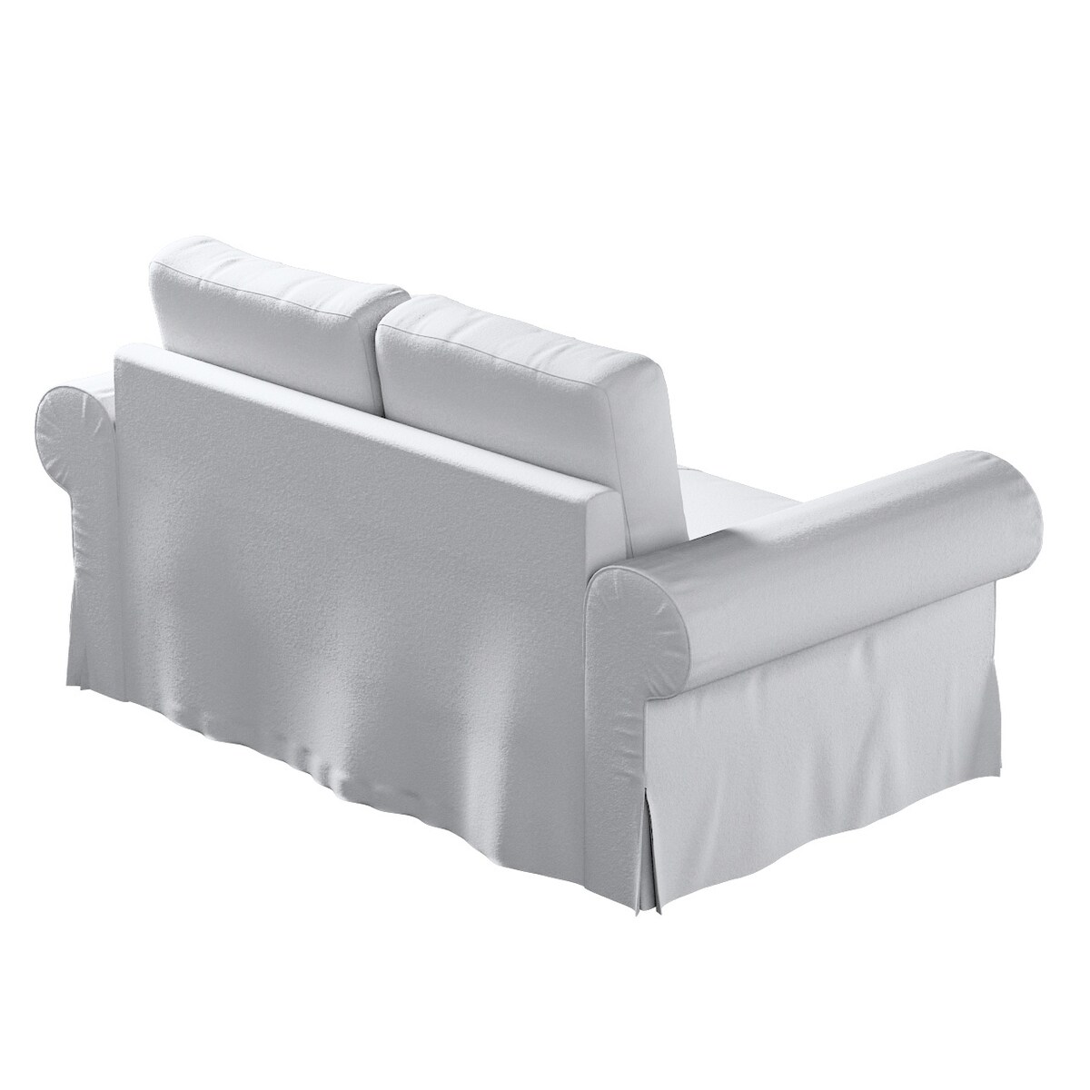 Pokrowiec na sofę Backabro 2-osobową rozkładaną, biała bukla, 168 x 88 x 71 cm, Boucle Teddy