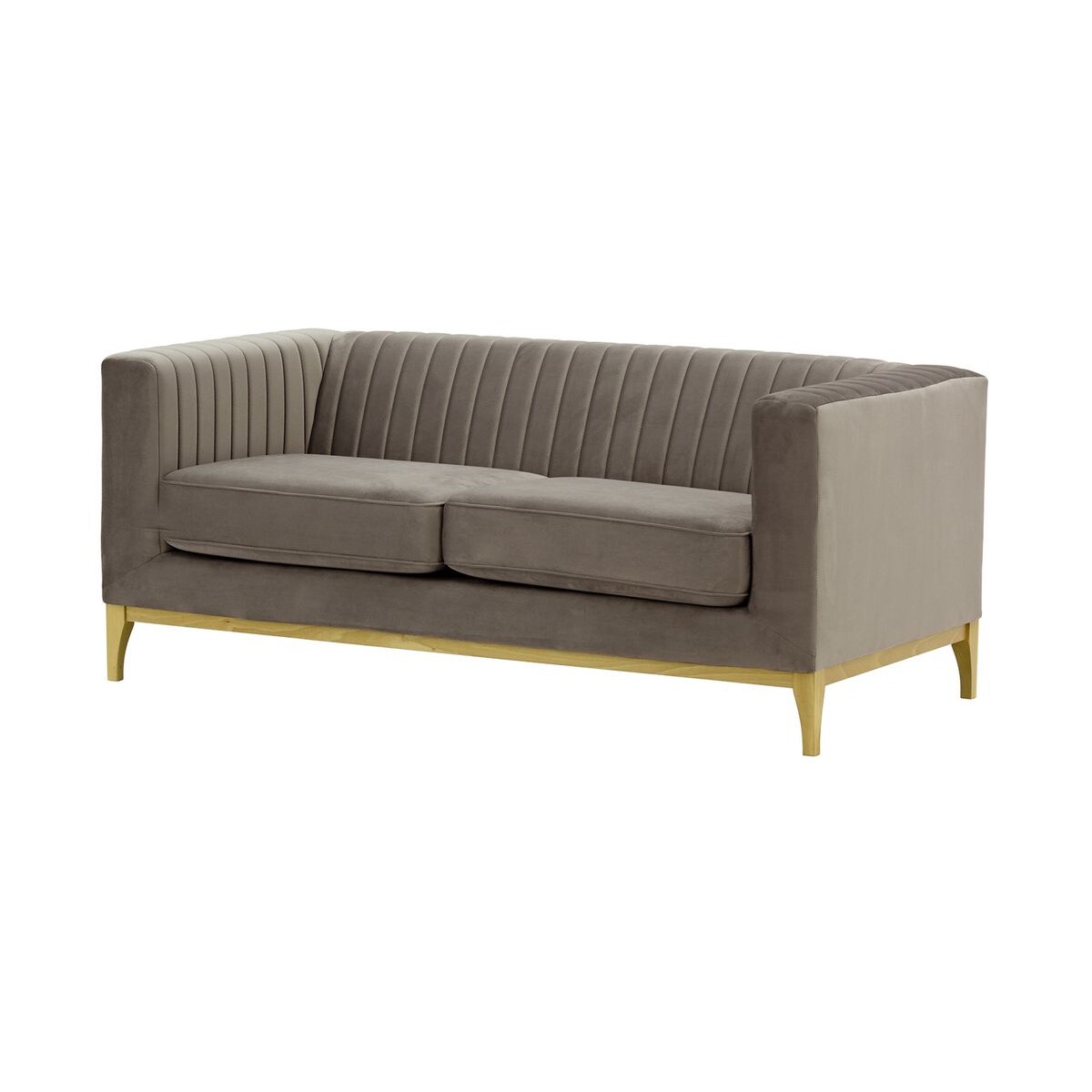 Sofa dwuosobowa Slender Wood-Velluto 17-like oak