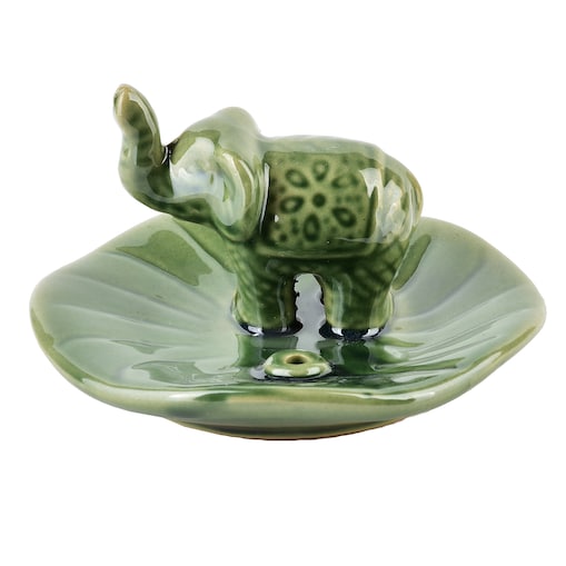 Ceramiczna podstawka pod kadzidło Słonik