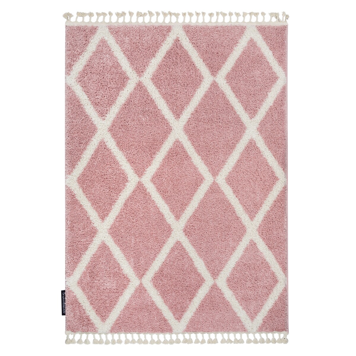 Dywan BERBER TROIK A0010 różowy / biały 200x290 cm