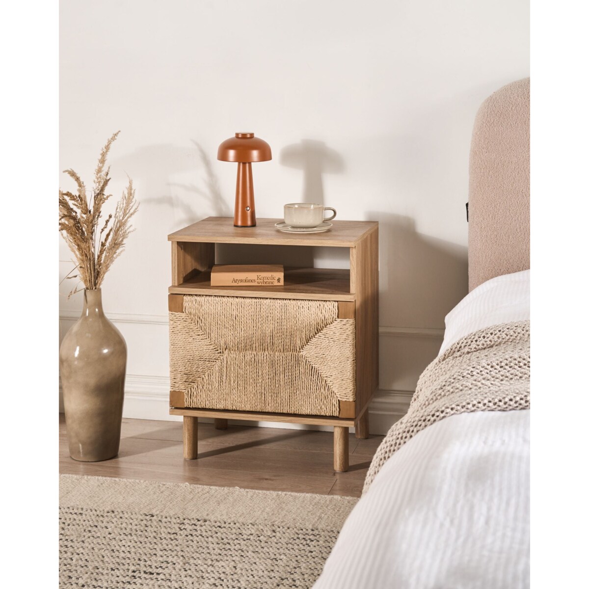 Szafka nocna BONDI Jasnobrązowy