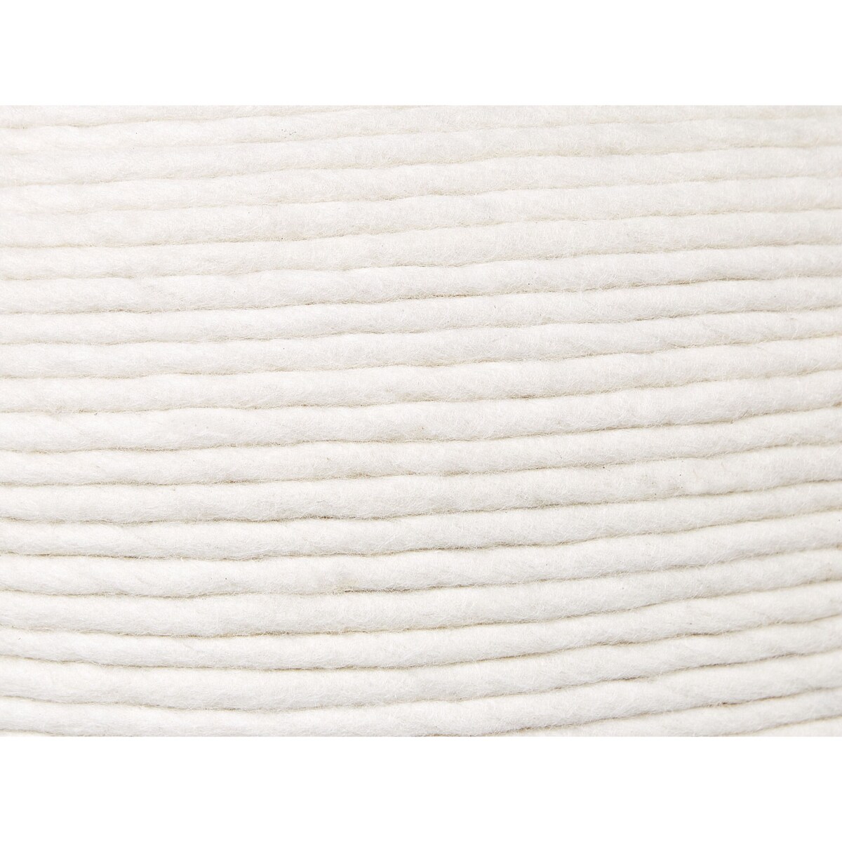 Puf wełniany 50 cm biały TAKHABI