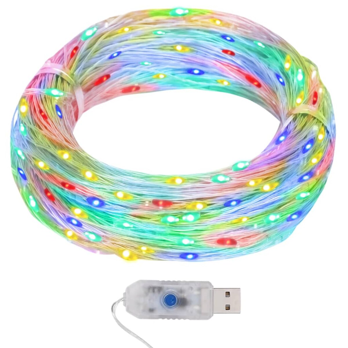 vidaXL Lampki świąteczne, 40 m, 400 kolorowych diod LED, 8 funkcji