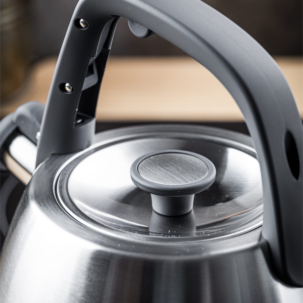 Czajnik stalowy na gaz 2.5L indukcja srebrny satynowy KLAUSBERG