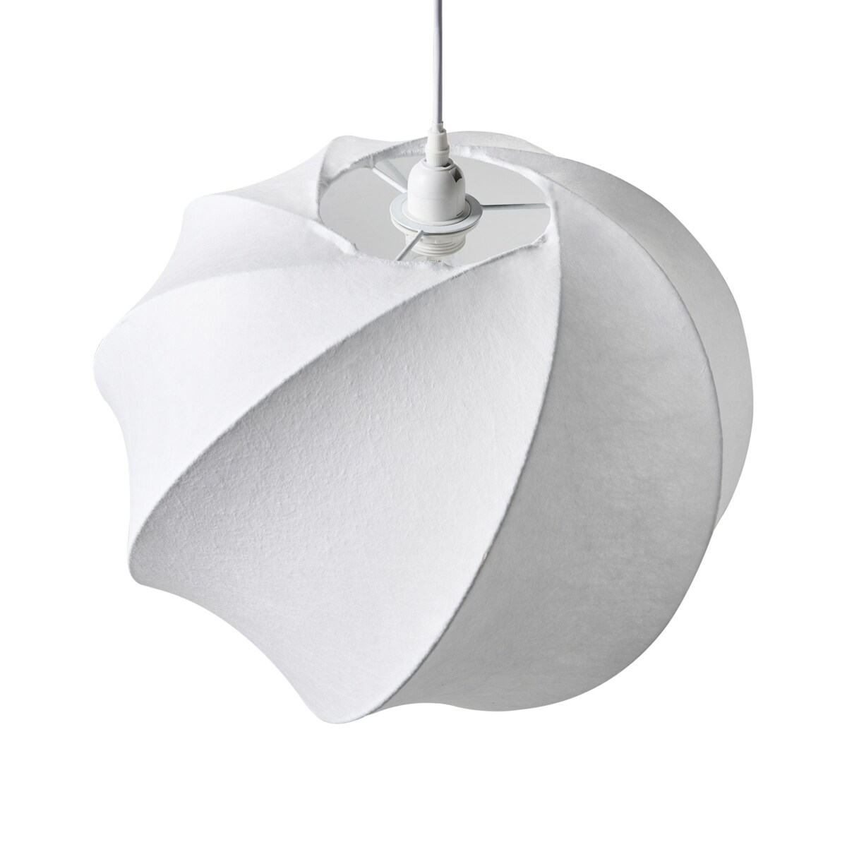 Lampa wisząca MAQUINE Jedwab syntetyczny Biały