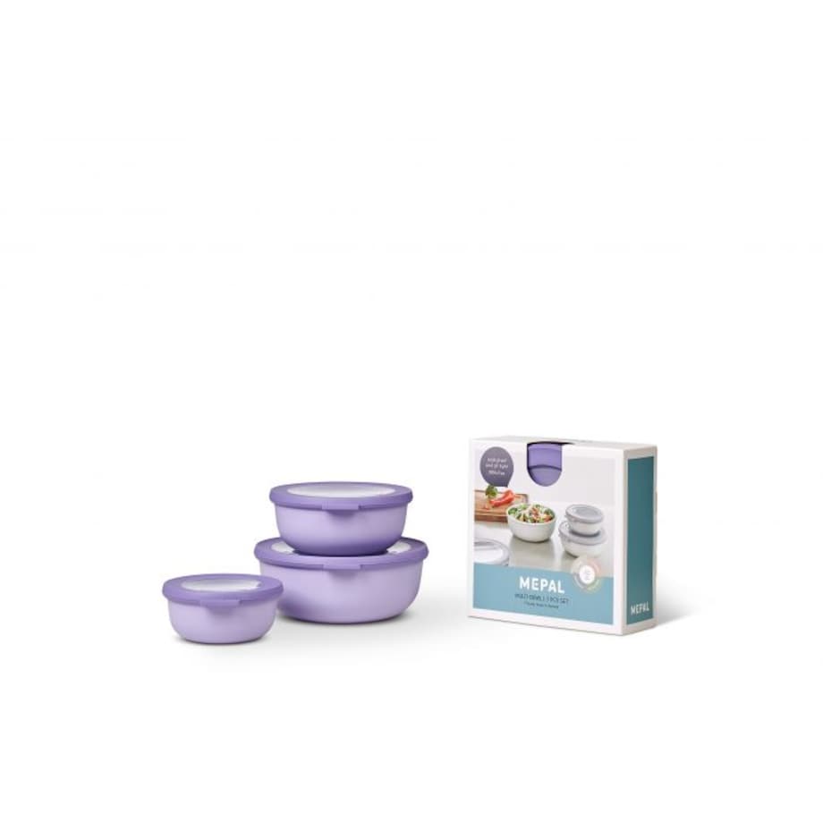 Zestaw 3 misek Cirqula okrągła 350 + 750 + 1250 Nordic Lilac 106230074600