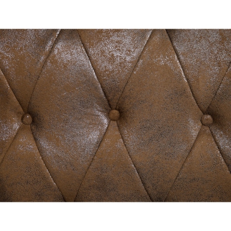 Łóżko eko zamsz 180 x 200 cm brązowe CAVAILLON