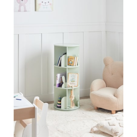 Obrotowy regał CANEY 94 cm Jasnozielony