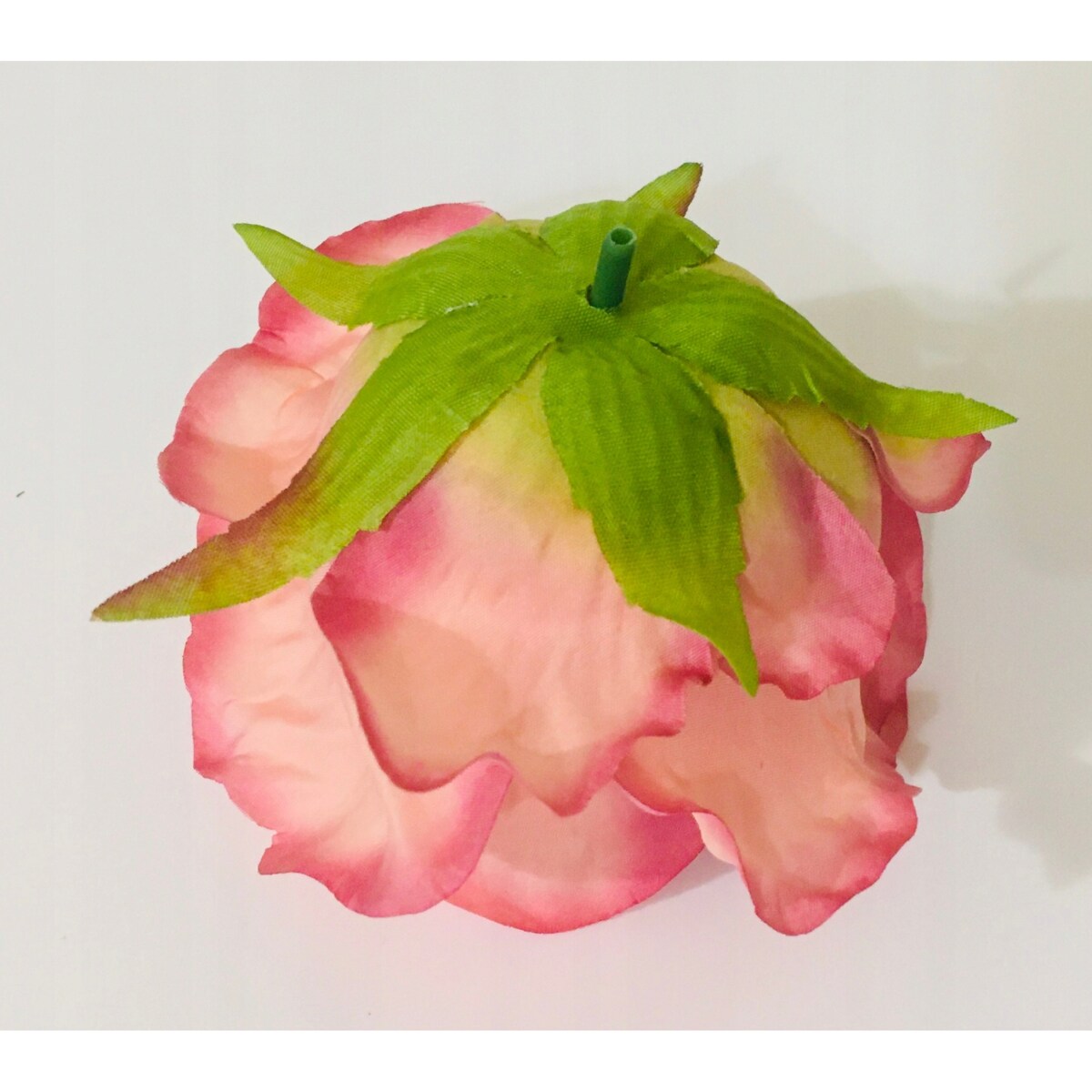 6x Róża sztuczna wyrobowa do wiązanek główka pąk święta kwiaty róże duże