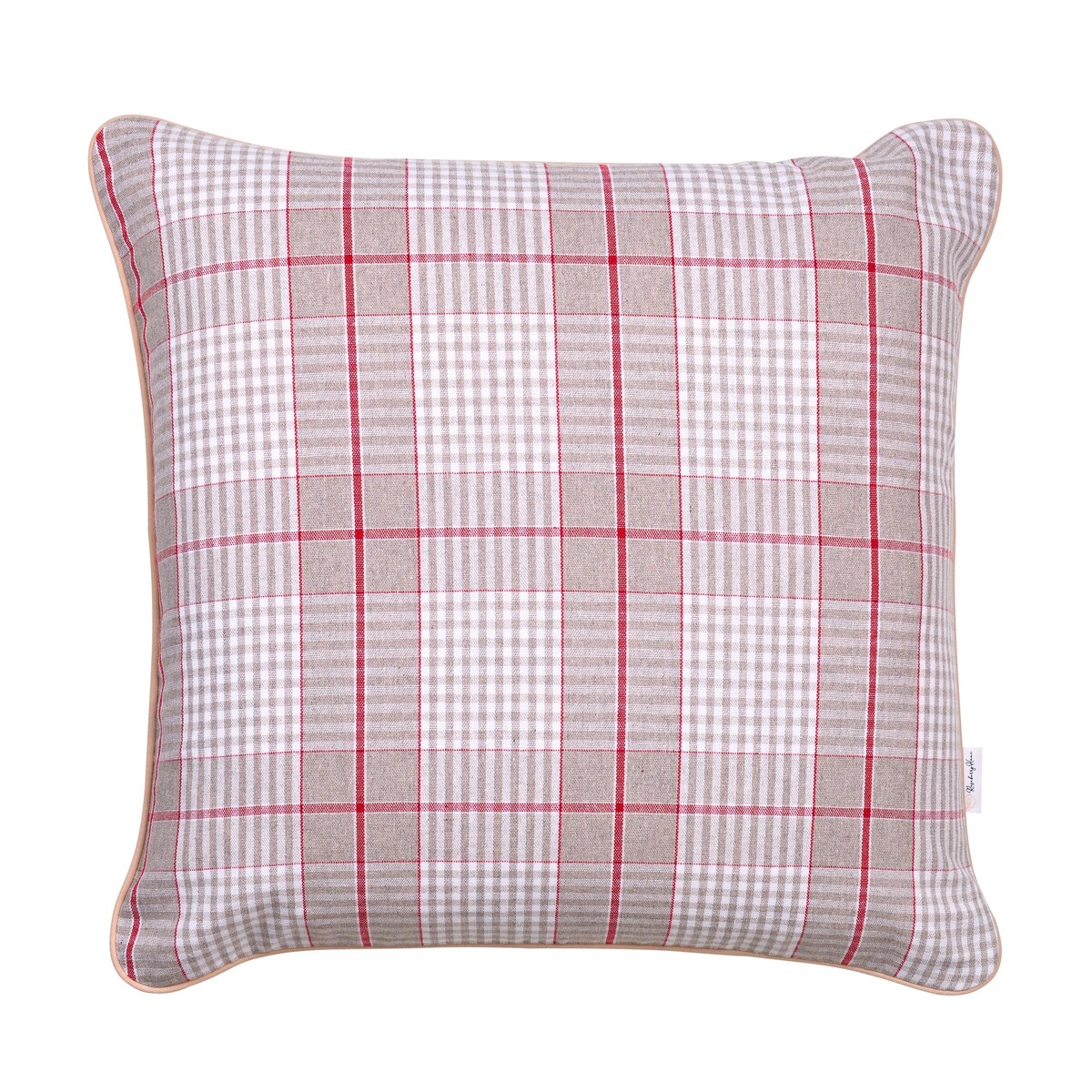 Poszewka dekoracyjna w klasyczną kratę Glen Check – 45 × 45 cm