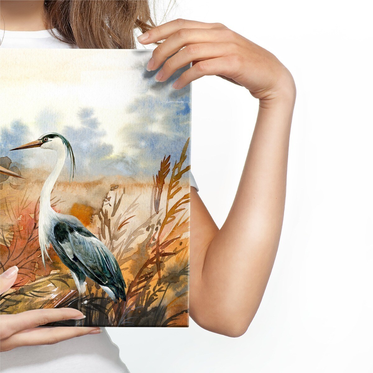 Obraz canvas żurawie w stylu vintage 70x50cm