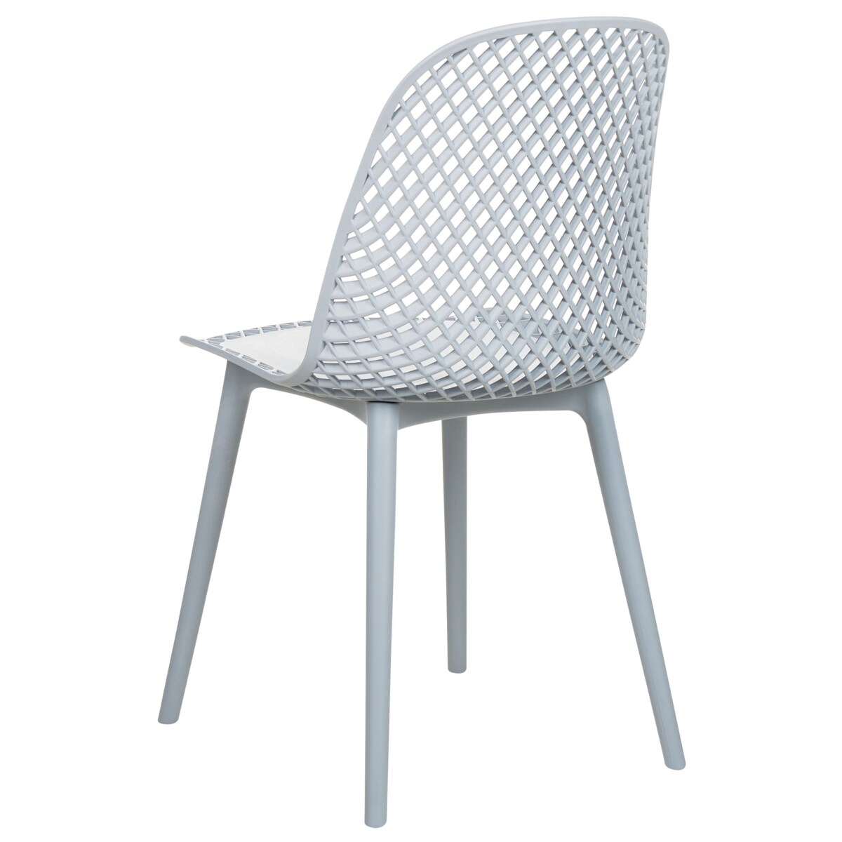 Zestaw 4 krzeseł do jadalni EMORY Błękitny