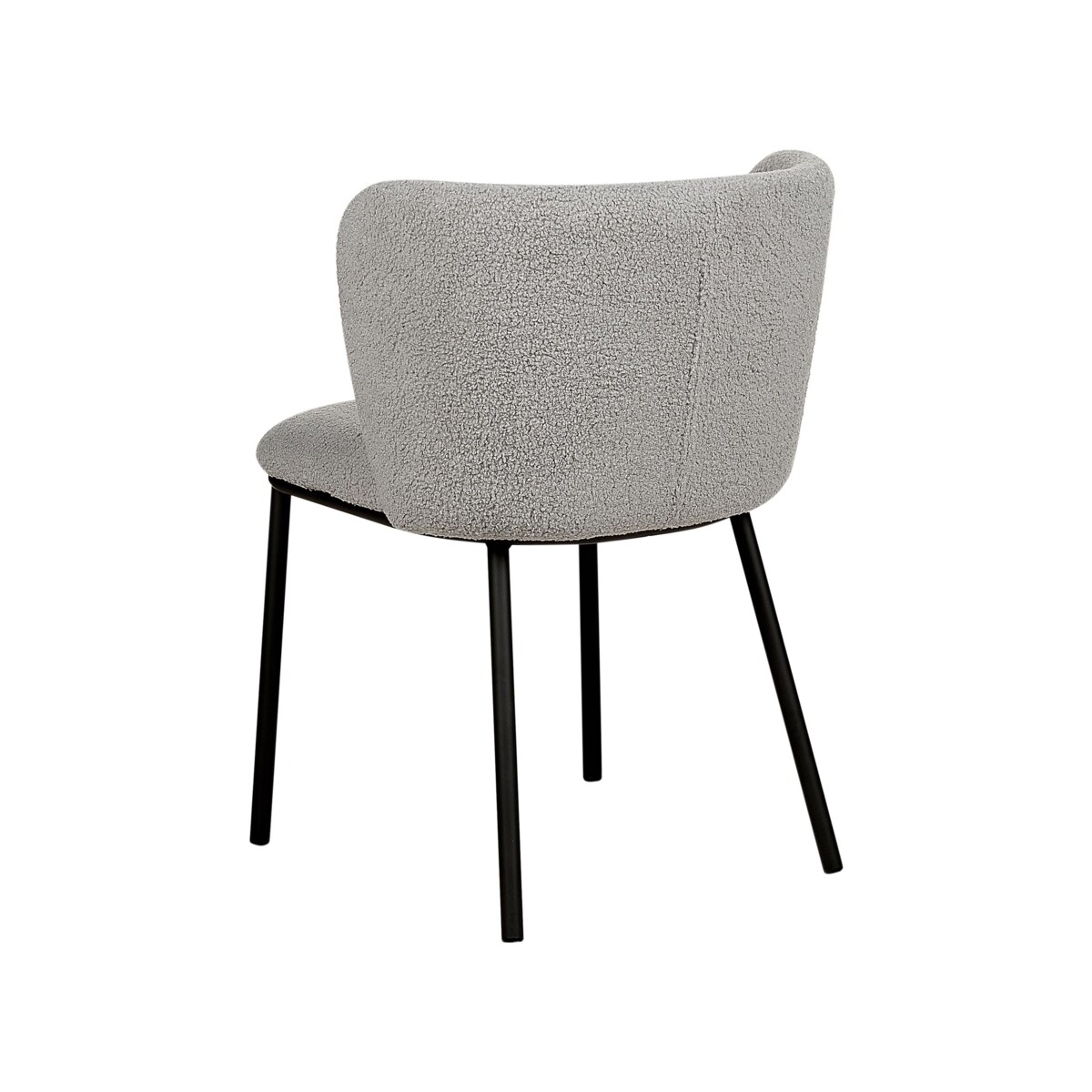 Zestaw 2 krzeseł do jadalni boucle szare MINA