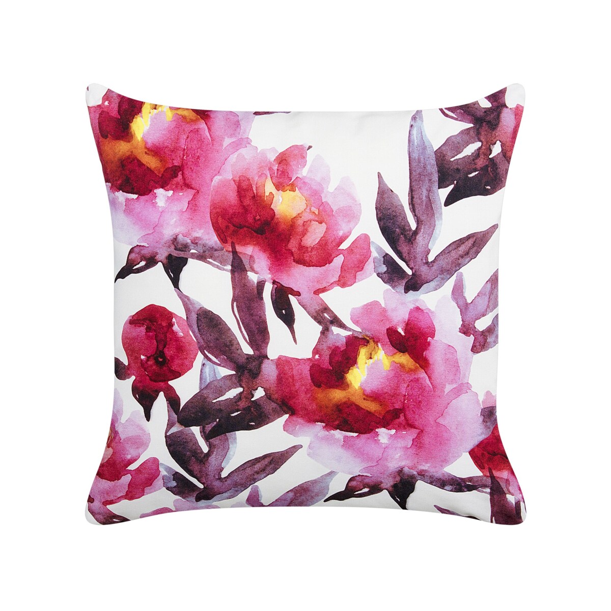 2 poduszki ogrodowe w kwiaty 45 x 45 cm biało-różowe LANROSSO
