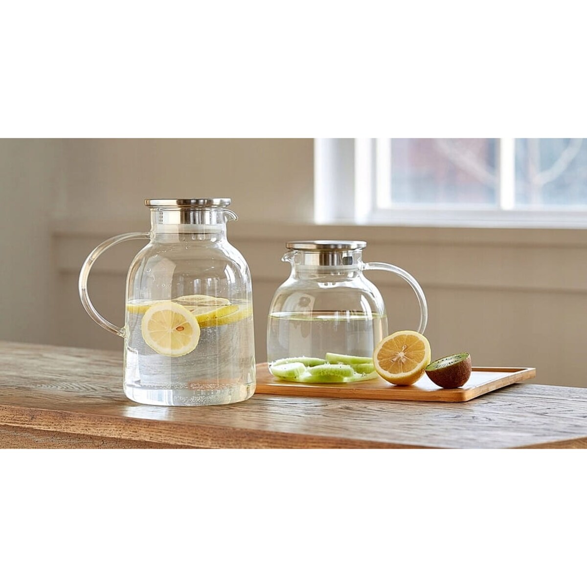 Szklany Borosilikatowy Dzbanek 2 l Black John Żaroodporny do Napojów Herbaty