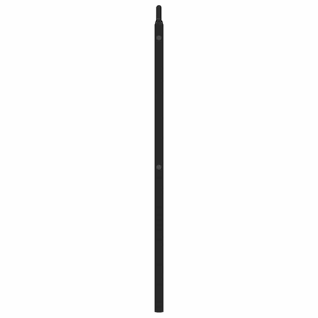 vidaXL Metalowe wymienne wezgłowie, czarne, 180 cm